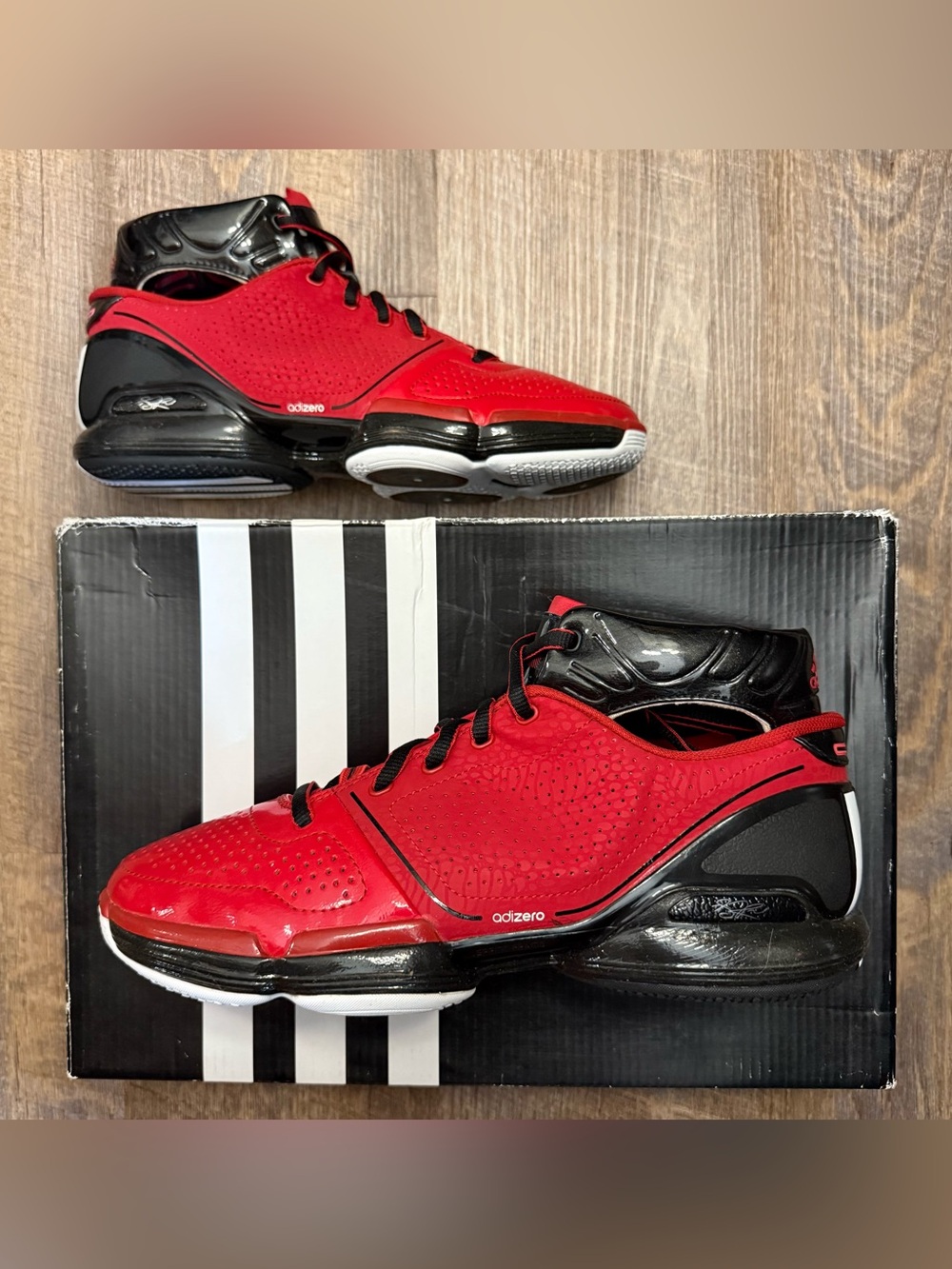 Adidas AdiZero Derrick Rose 1 Red Black Bulls